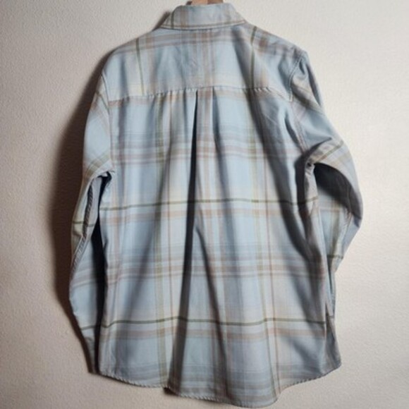 Dixxon Flannel Shirt Mens XL Blue Plaid The Malibu Snap Front Western - Picture 8 of 10